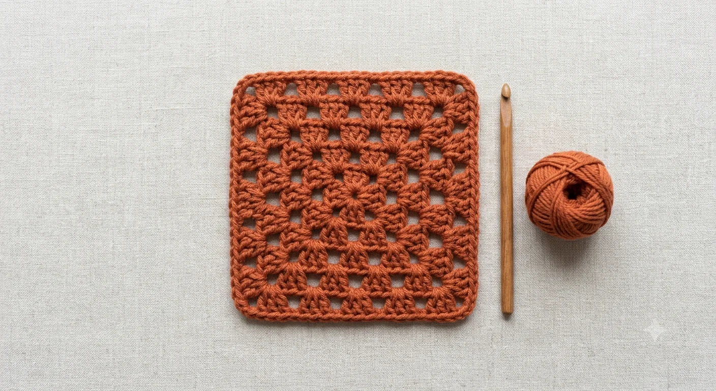 Finished Simple Granny Square project